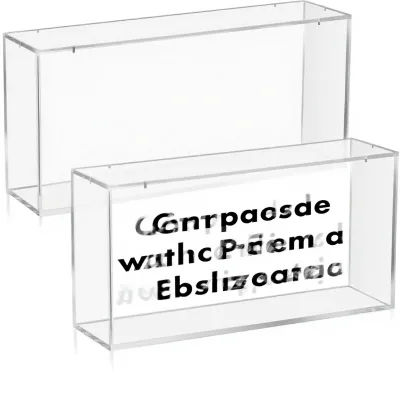 Modern Rectangle Booster Box Acrylic Card Display Cases Collectibles Clear UV-Protected Magnetic Lid