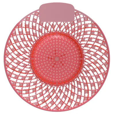 Fashionable Odor Control Recyclable Anti-splash SPIRAL Bio-Enzymatic Urinal Screen for Urinals