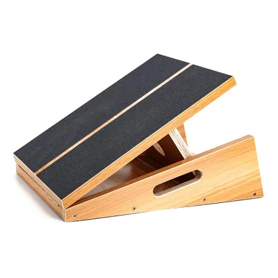 ZJFIT Wooden Portable Flexible Adjustable Slant Board Stretching Board
