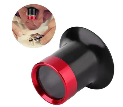 New Design High Quality Handheld Pocket Jewelers' Loupes Magnifying Glass 3x 5x 10x 15x 20x 28D Diopter Black Aluminum Housing