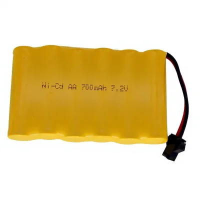 Factory Direct 72V 700mAh Ni-Cd AA Rechargeable Battery Pack SM Interface Cycle Life 700-800 Times Made China for Remote Toys