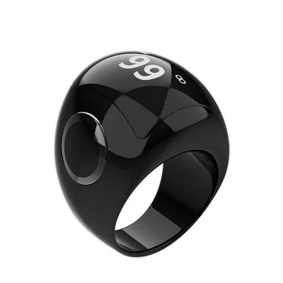 DF QB709 Ceramic Smart Tasbih Zikr Count Prayer Ring Smart Rings for Men Muslim Gifts Zikr Ring