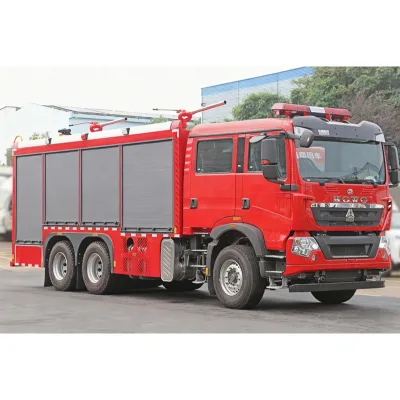 6x4 Custom Passenger Heavy Diesel Rescue First Aid Water Foam Dry Fire Fighter Truck for Sale with Tools