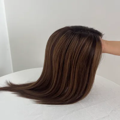 Factory Customization Indian Hair Remy Silk Base Topper 130% Density Top Grade Any Color Texture Unprocessed Virgin for Women