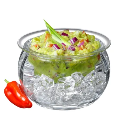 Transparent Double Small Ice Bowl for Kitchen Use for Picnic Camping Multi-Purpose Fresh Keeping Dipping Curry Comb Product