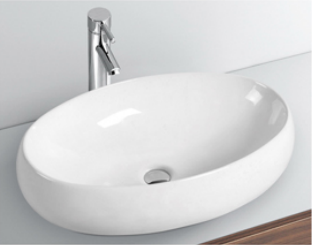 Ceramic Light Luxury Irregular Counter Top Washbasin Hotel Star High-End Art Basin Household Washbasin