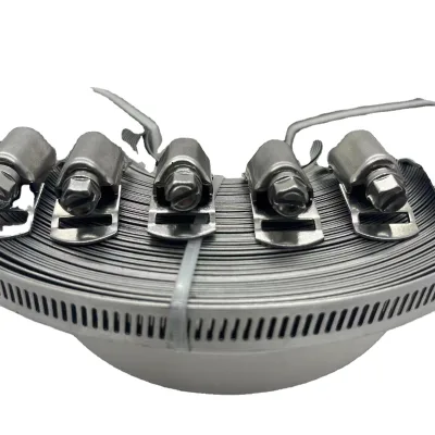 Customized  High Quality ss 304 316 Stainless Steel Heavy Duty American Style Worm Type Hose Clamp