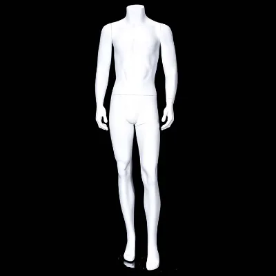 Male Full-Body Headless Fiberglass Mannequin Dress Form for Apparel Display Wholesale