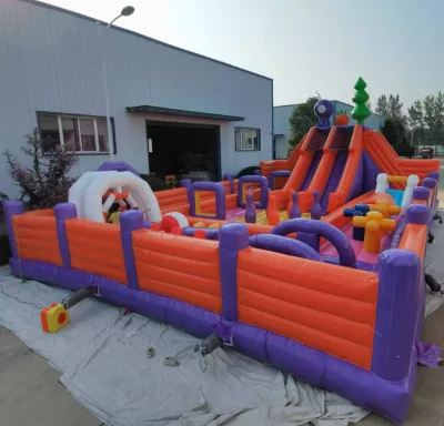 Kid's amusement park Inflatable entertainment facilities Party inflatable Elastic slide trampoline inflatable trampoline park