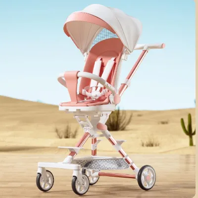 High-quality Baby Stroller with a Cup Holder Shock-absorbing Wheels a Children's Stroller Baby Safety Products