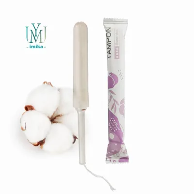 OEM Private Label Factory Supplier Organic Cotton Tampons With Applicator for Use