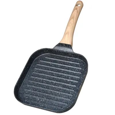 Inch Nonstick Aluminum Alloy Grill Griddle Pan Square Design for Induction Cooker for Roasting