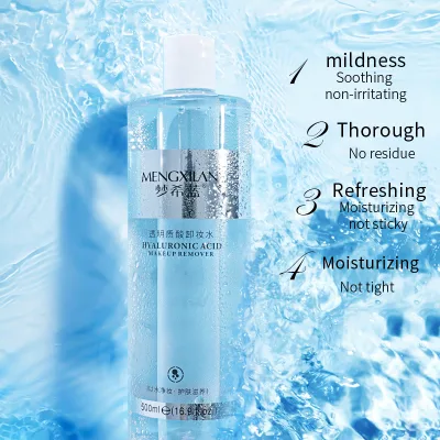 OEM Private Label Hyaluronic Acid Makeup Remover Natural Paraben-Free Facial Cleansing Moisturizer for Clean Skin Makeup Remover