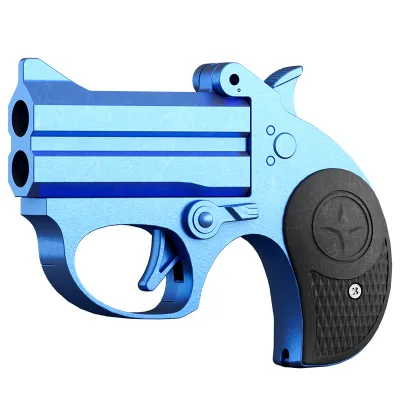 VP434 Toy Gun Double Barreled Troll Mini Model Transmitter Alloy Soft Bullet Gun