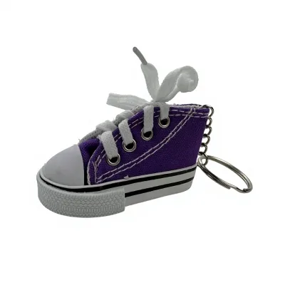 Woven Keychain Square Pattern Floater Key Chain Sneaker Keychain Canvas Shoe Carabiner for Outdoor Sports Promotion
