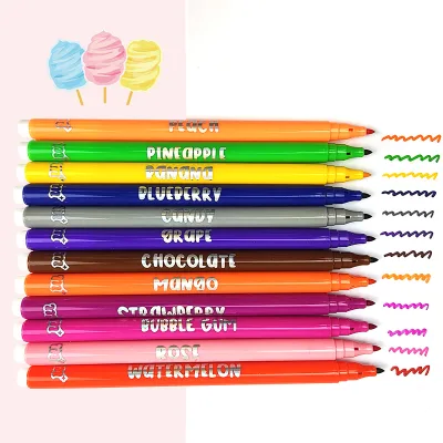 Back to School 24 Watercolor Marker Pen Kawaii Fruit Fragrance Marker Pen Set