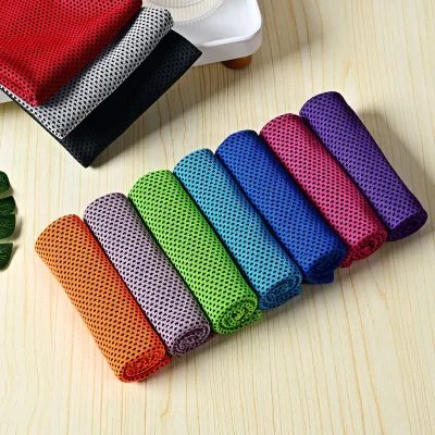 Best Customized Logo Microfiber Quick Dry Cooling Gym Sweat Workout Travel Towel for Sports Rally Fitness Made of Polyester