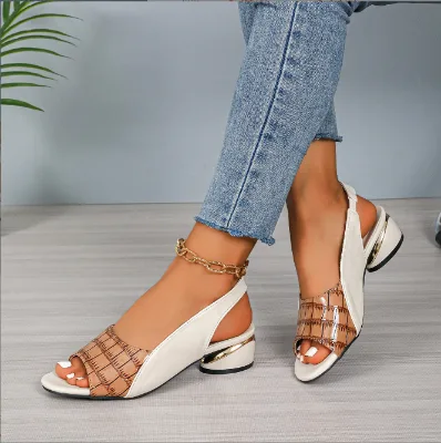 Women's Summer New Versatile Low Heel Comfortable Women's Shoes Rhinestone Bow Flat Sandals