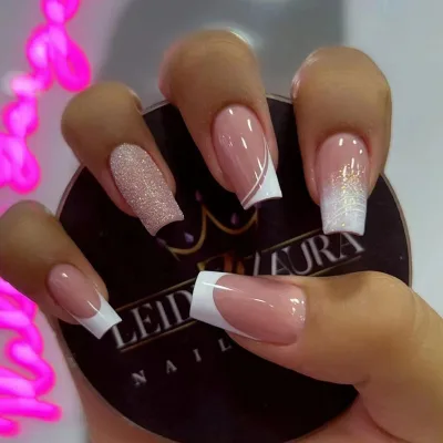 Luxury Press on Nails Long Ballerina French Coffin Almond Press on Nails