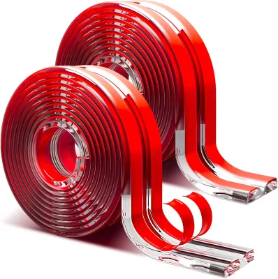 Clear U-Shaped TPE Edge Guards Red Furniture Corner Protectors with Strong Adhesive for Safety