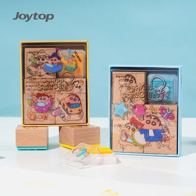 Joytop 101771 Wholesale Happy Crayon Shin-chan Wooden Stamp DIY Tool