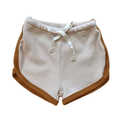 Wholesale Factory Direct Onesie New Summer Baby Boys Girls Ribbed Shorts