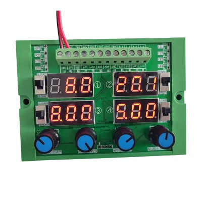 Precision 0-10V 0-20mA Generator Analog Current Voltage Signal Simulator 0-11V 0-24mA Measuring Meter 4-channel Input Output