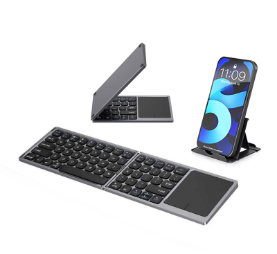 Low Moq logo Keyboard Chinese Keyboards bluetooth Foldable Keyboard with Touchpad