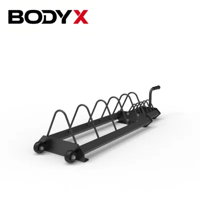 P0711E High Quality Customizable Barbell and Bumper Plates Storage Rack Wholesale Fitness Equipment Accessory