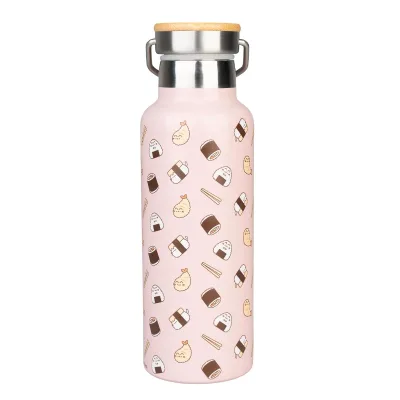 Stainless Steel Thermos Cup with High Color Value Portable Girls Straw Cup Handle Printing Vacuum Bottle for Back School