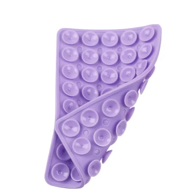 Reusable Silicone Suction Pad, No Glue Vacuum Phone Holder, Washable Anti-Slip Suction Mat for Car, Bathroom Mirror, Makeup Desk