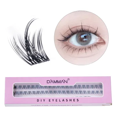 DIY Eyelashes Wholesale Soft Ribbon Strip Lashes OEM ODM Segment Eyelashes