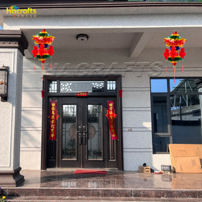 New Design  Chinese Lantern Paper Plastic Lantern for Party Festival Decoration Wedding Chinese Style Lantern