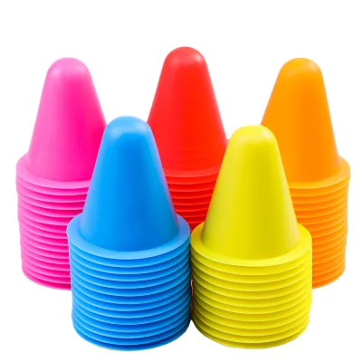 EB 6061 8cm High Roller Skating Obstacle Plastic Cone Football Training Equipment Training Cone