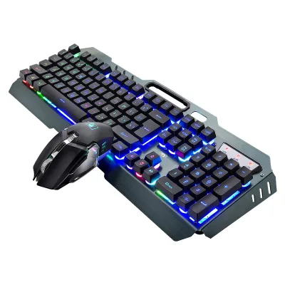 LED Wired Gaming Keyboard and Mouse Combo Backlit for Gamer Desktop Mouse Keyboard Set