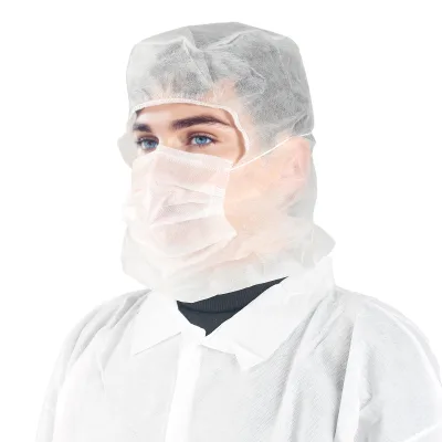 Disposable Astronaut Space Cap Balaclava Head Cover Face Mask with Protective Hood Made of Durable Polypropylene