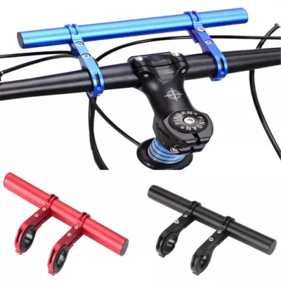 20CM Aluminum Alloy Bicycle Handlebar Extender Mount Carbon Headlight Bracket Lamp Flashlight Holder Accessories for Mountain