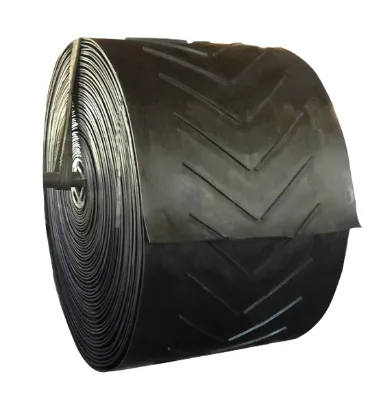 Conveyor Belt 650 EP500/4 4+2 CHEVRON NO.3 Type Open V C15 C.W.520 EP125 4Ply 650mm 15Mpa