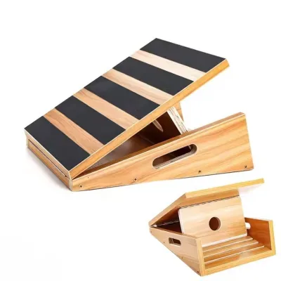 Adjustable Wooden Slant Board for Effective Calf Stretching