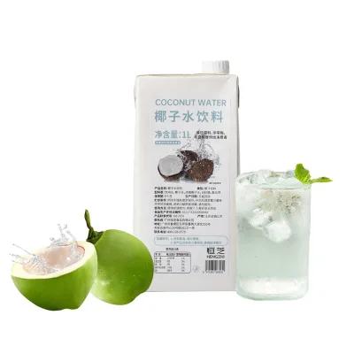 1L 100% Pure Natural Coconut Water For Coffee Milk Tea Shop Bubble Tea Drinks Ingredients