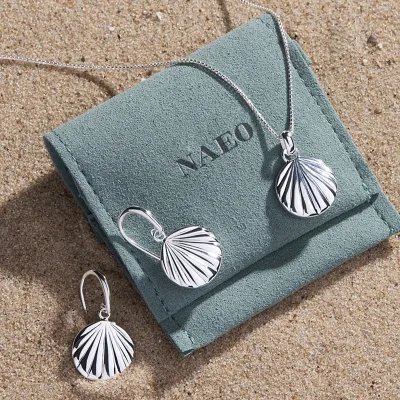 Blue Satin Jewelry Bag Envelope Cotton Gift Flap Necklace Bracelet Jewelry Bag Ring Earrings Jewelry Cover Bag