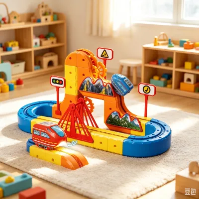 New available Interactive Single Rail Cogwheel Toy Train with Eco-Friendly ABS Material light up train toy with track set
