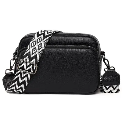 Customized Women's Cross Body PU Leather Shoulder Purse Fashionable Nylon Crossbody Bag with Zipper Closure Trendy Summer Design
