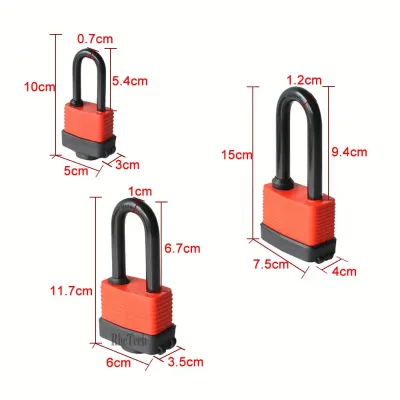 Outside Safety 35mm 40mm Security Padlock Steel Waterproof Laminated Padlock