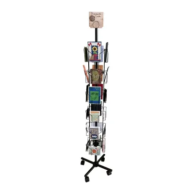 Metal Wire Storage Boutique Hanger Rack Stand Metal Gift Card Display Rack Hanger Stand