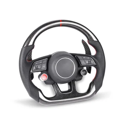 Best Seller Punched Leather Audi Rs Steering Wheel for Car Steering Wheel