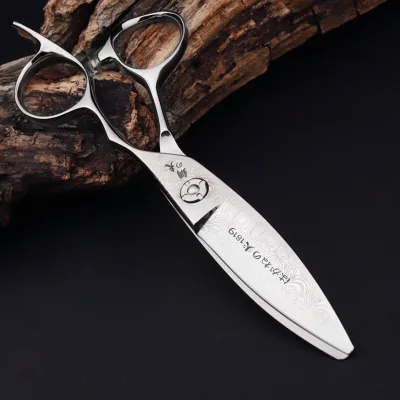 Professional 6 Inch 440c Hair Scissors Wide Willow Leaf Hair Cutting Shears for Barber