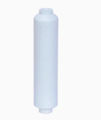 10 Inch Activated Carbon Inline Filter Cartridge for Household & Hotel Use 1 Micron 100 GPD