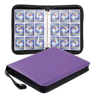 Trading Card Binder 9 Pocket Card Binder Large Capacity Card Book 900 Card Customized Logo Printing Album Ring Binder