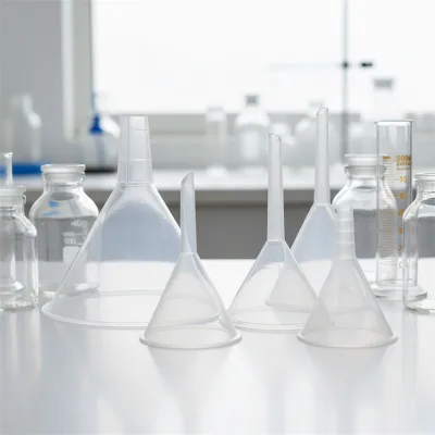Factory Directly Wholesale Laboratory Supplies Transparent Plastic Oil Funnel